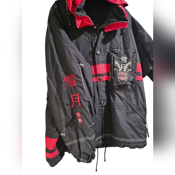 Y2K Bogner x Goan Thylmann Black Red Japanese Ski Jacket Large - Picture 12 of 12